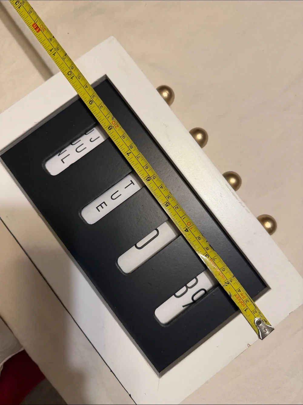 Undetermined Brand Black & White Perpetual Home Office Calendar